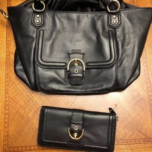 Coach Leather Large Satchel Bag